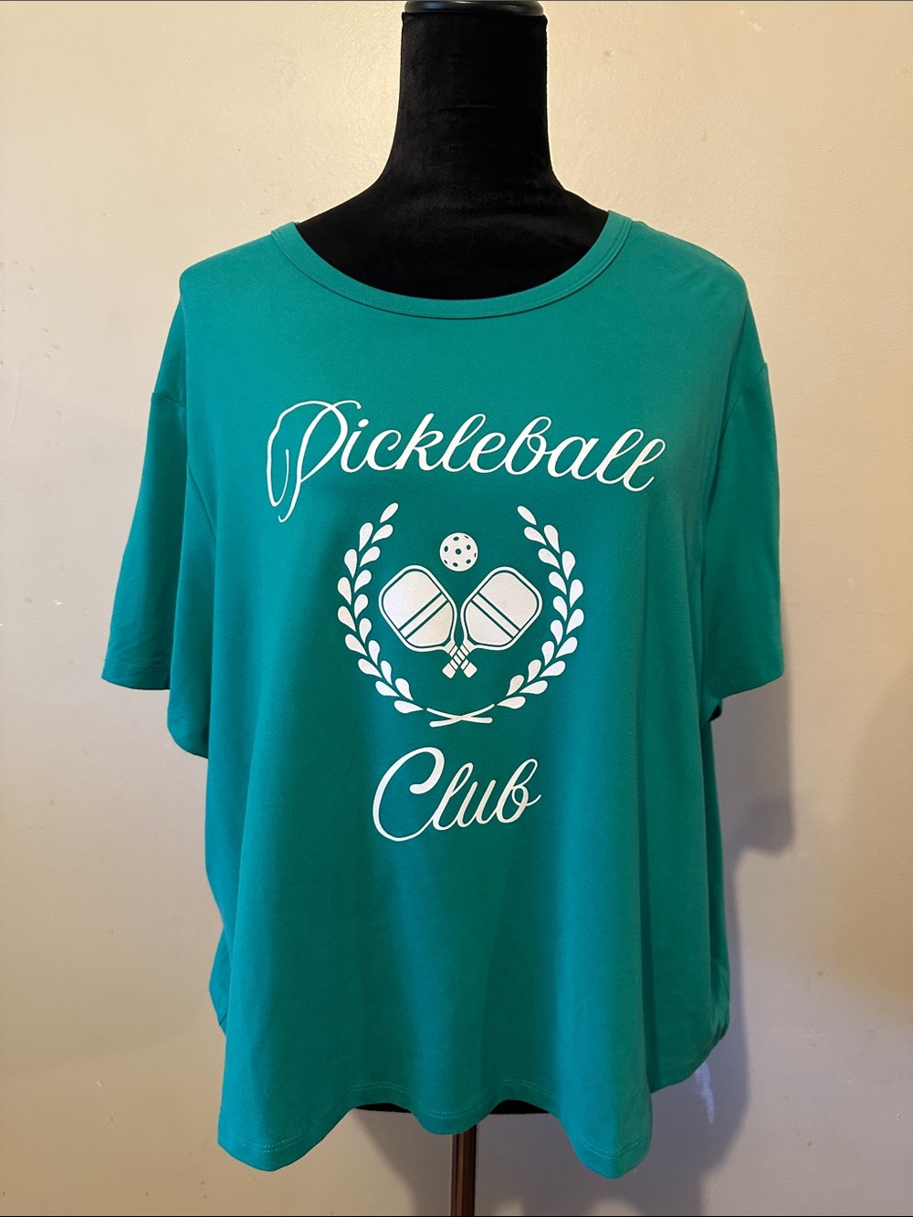 all in motion Green Pickleball Club Short Sleeve Crew Neck Athletic Shirt